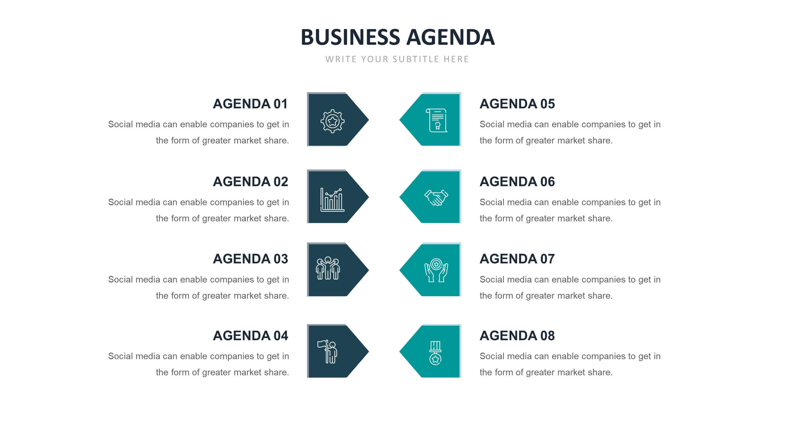 Agenda Powerpoint Infographic Template Slidemodel Riset