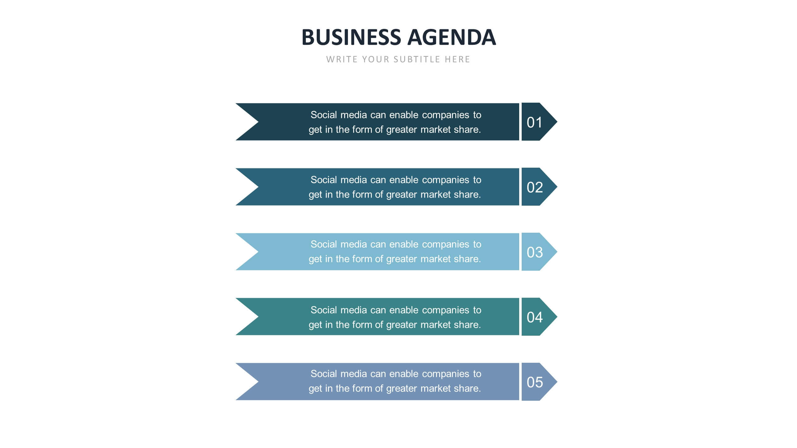 Slide Templates Agenda Slide