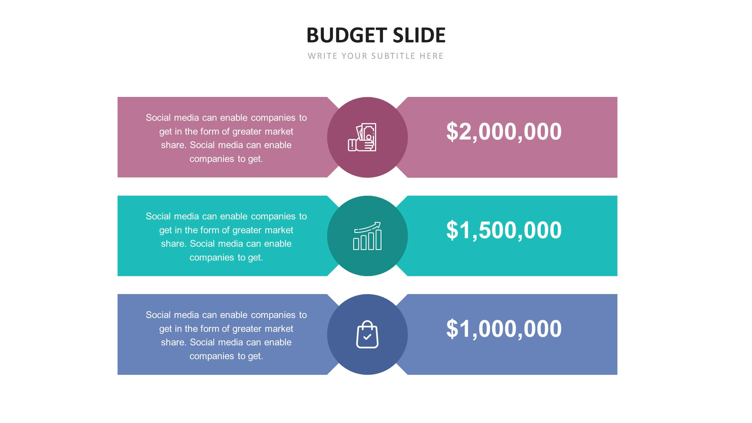 Slide Templates Budget Slide