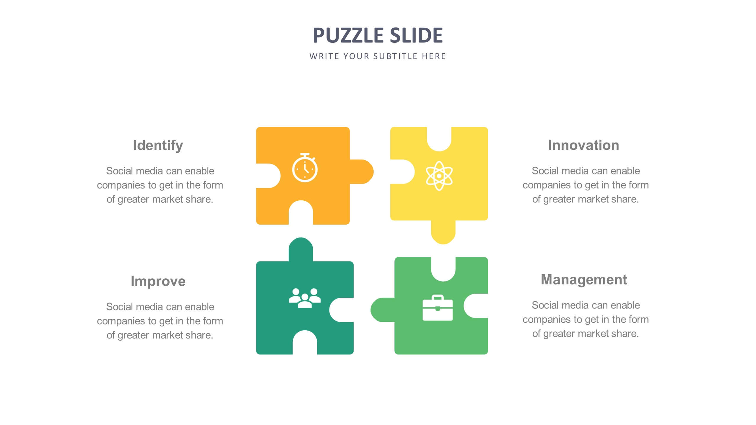 Slide Templates: Puzzle Slides