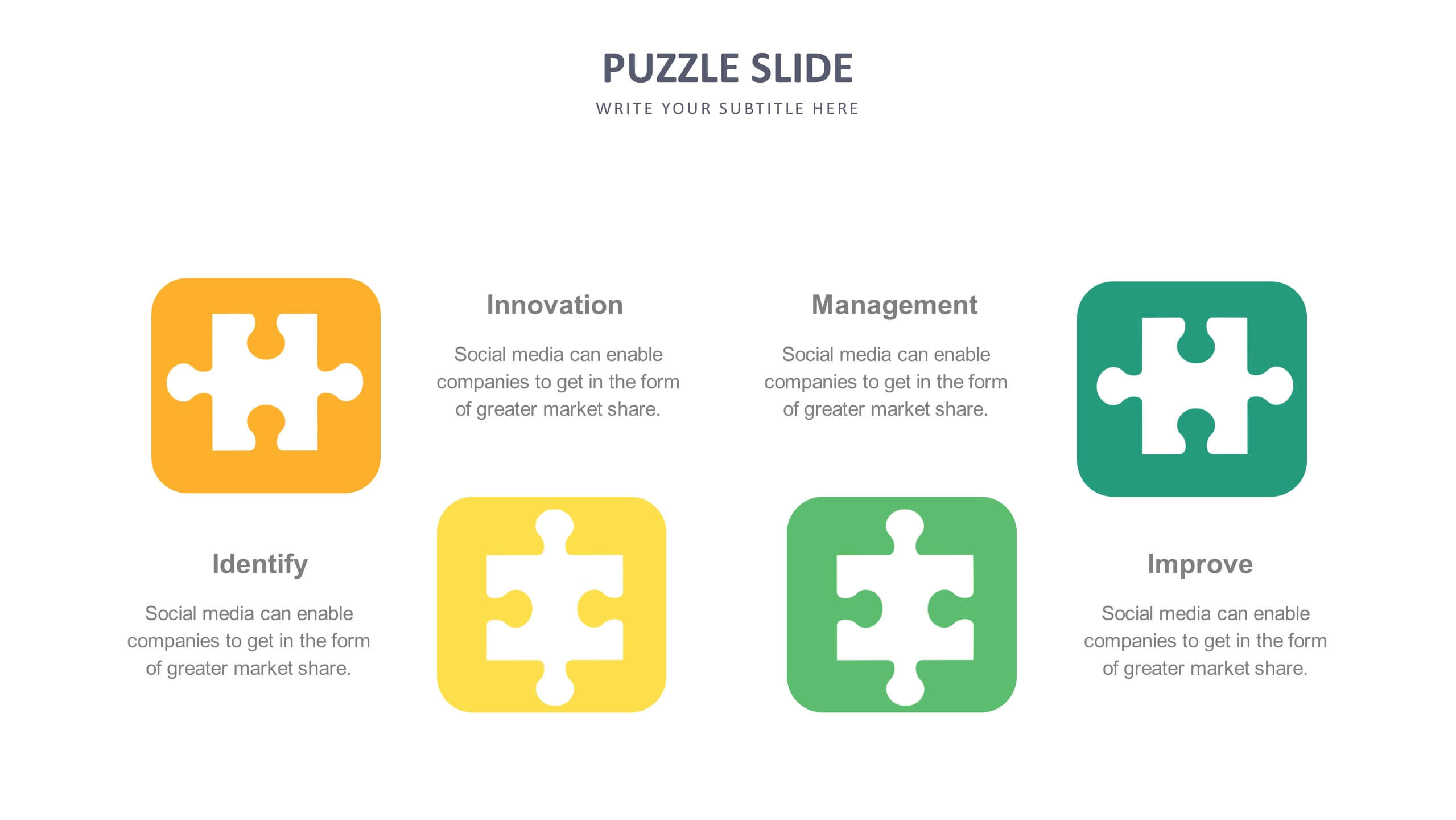 Slide Templates: Puzzle Slides