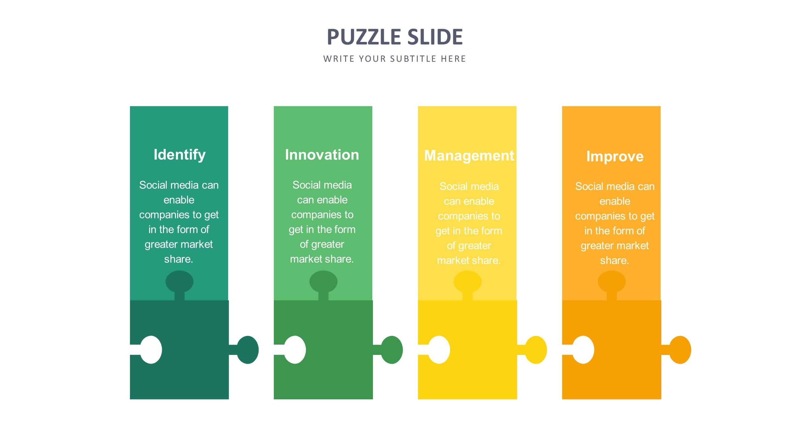 Slide Templates: Puzzle Slides