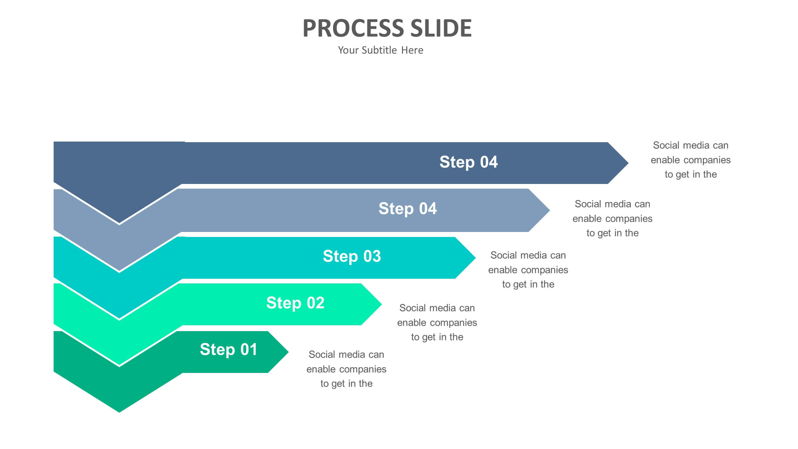 Slide templates process slide